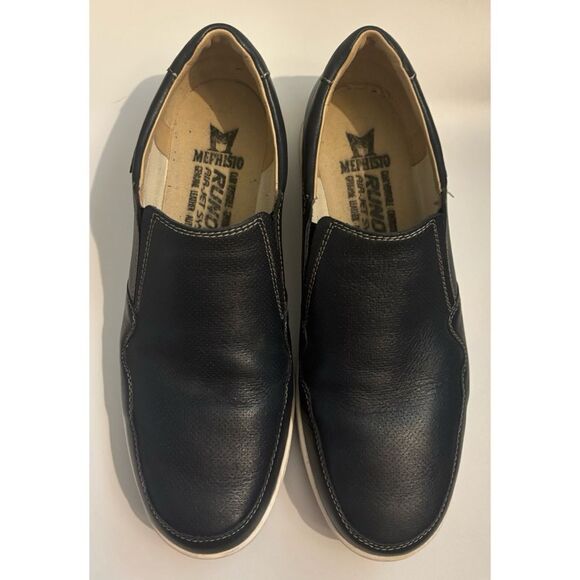 Mephisto Valter Leather Slip on loafers in Navy Size 10.5 main image 4